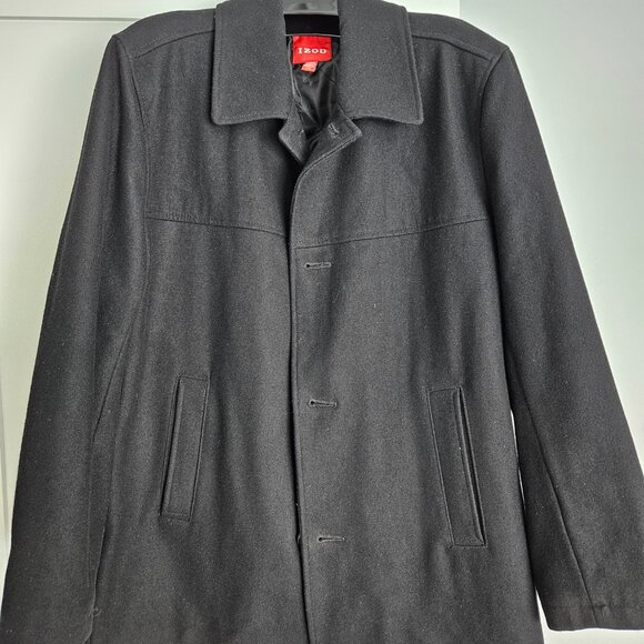 IZOD Men's Wool Blend Coat - Picture 1 of 15